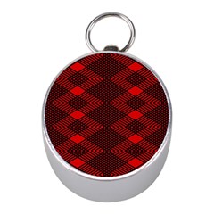 Pattern Black Red Mini Silver Compasses by 2607694c