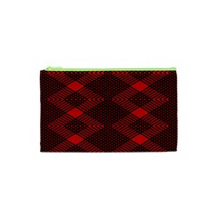 Pattern Black Red Cosmetic Bag (xs) by 2607694c