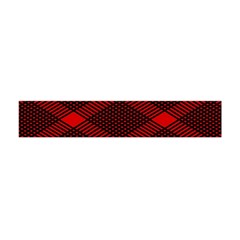 Pattern Black Red Premium Plush Fleece Scarf (mini) by 2607694c