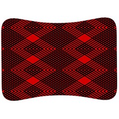 Pattern Black Red Velour Seat Head Rest Cushion by 2607694c