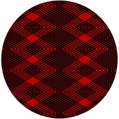 Pattern Black Red Uv Print Round Tile Coaster by 2607694c