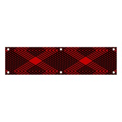 Pattern Black Red Banner And Sign 4  X 1  by 2607694c