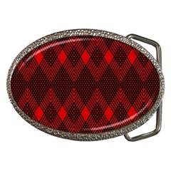 Pattern Red Black, Belt Buckles by 2607694c