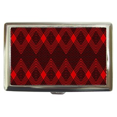 Pattern Red Black, Cigarette Money Case by 2607694c