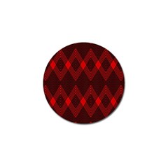 Pattern Red Black, Golf Ball Marker by 2607694c