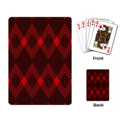 Pattern Red Black, Playing Cards Single Design (rectangle)