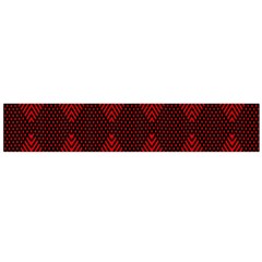 Pattern Red Black, Large Premium Plush Fleece Scarf 