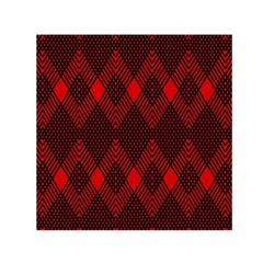 Pattern Red Black, Square Satin Scarf (30  X 30 ) by 2607694c