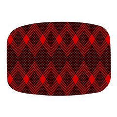 Pattern Red Black, Mini Square Pill Box by 2607694c