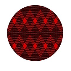 Pattern Red Black, Mini Round Pill Box (pack Of 3) by 2607694c