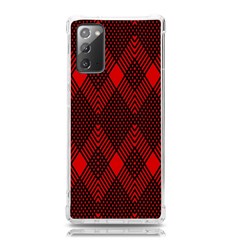 Pattern Red Black, Samsung Galaxy Note 20 Tpu Uv Case by 2607694c