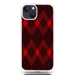 Pattern Red Black, Iphone 13 Tpu Uv Print Case by 2607694c