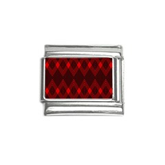 Pattern, Red, Black,  Italian Charm (9mm) by 2607694c