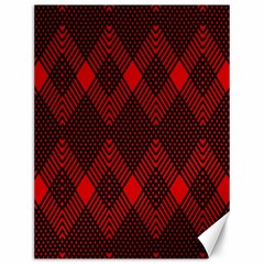 Pattern, Red, Black,  Canvas 12  X 16  by 2607694c