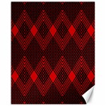 pattern, red, black,  Canvas 16  x 20  15.75 x19.29  Canvas - 1