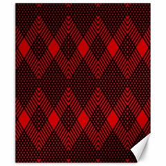 Pattern, Red, Black,  Canvas 20  X 24  by 2607694c