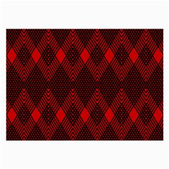 Pattern, Red, Black,  Large Glasses Cloth by 2607694c