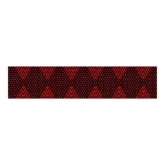 Pattern, Red, Black,  Velvet Scrunchie by 2607694c