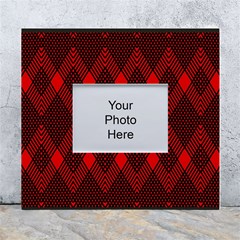 Pattern, Red, Black,  White Wall Photo Frame 5  X 7  by 2607694c