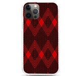 Muster rot rot schwarz iPhone 12 Pro max TPU UV Print Case Front