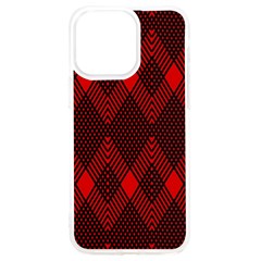 Muster Rot Rot Schwarz Iphone 15 Pro Max Tpu Uv Print Case