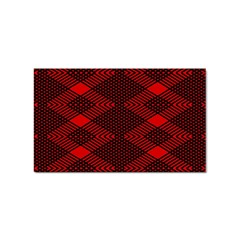 pattern rot schwarz Sticker (Rectangular)