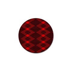 pattern rot schwarz Golf Ball Marker (4 pack)