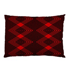 pattern rot schwarz Pillow Case