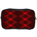 pattern rot schwarz Toiletries Bag (Two Sides) Front