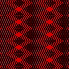 Pattern Rot Schwarz Play Mat (rectangle) by dedoma