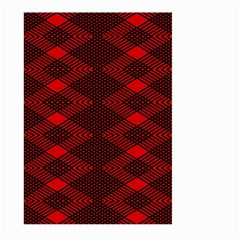 pattern rot schwarz Large Garden Flag (Two Sides)