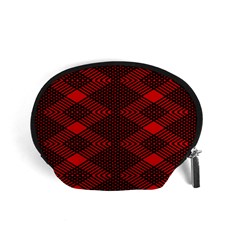 pattern rot schwarz Accessory Pouch (Small)