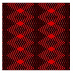 pattern rot schwarz Square Satin Scarf (36  x 36 )