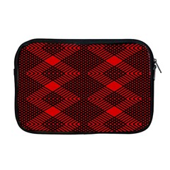 pattern rot schwarz Apple MacBook Pro 17  Zipper Case