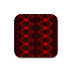 Rot Dunkel Rubber Coaster (square)