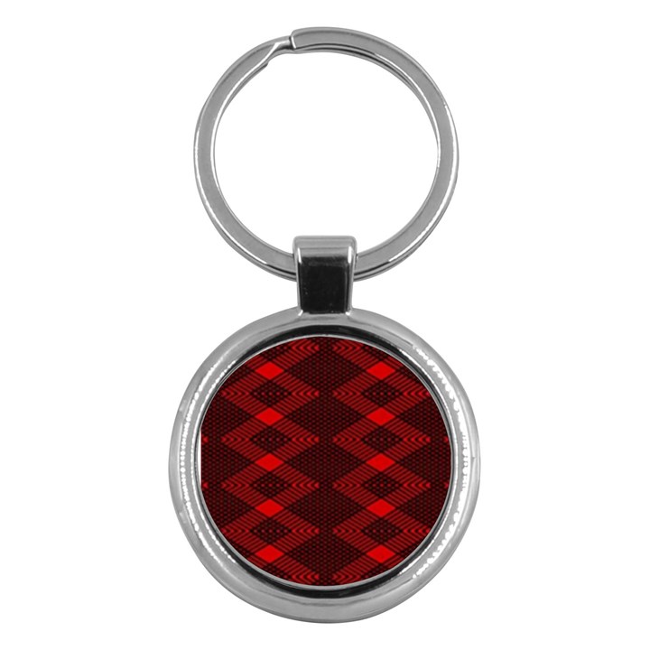 Rot Dunkel Key Chain (Round)