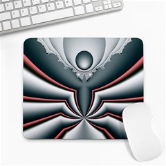 Fractal Grau Large Mousepad by dedoma