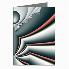 Fractal Grau Greeting Cards (pkg Of 8)