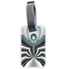 Fractal Grau Luggage Tag (two Sides) by dedoma