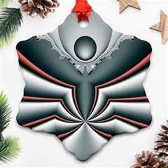 Fractal Grau Ornament (snowflake)