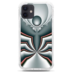 Fractal Grau Iphone 12 Mini Tpu Uv Print Case	 by dedoma