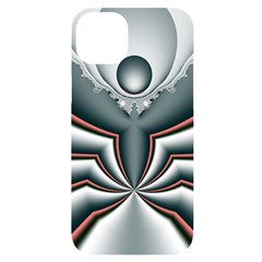 Fractal Grau Iphone 14 Plus Black Uv Print Case by dedoma