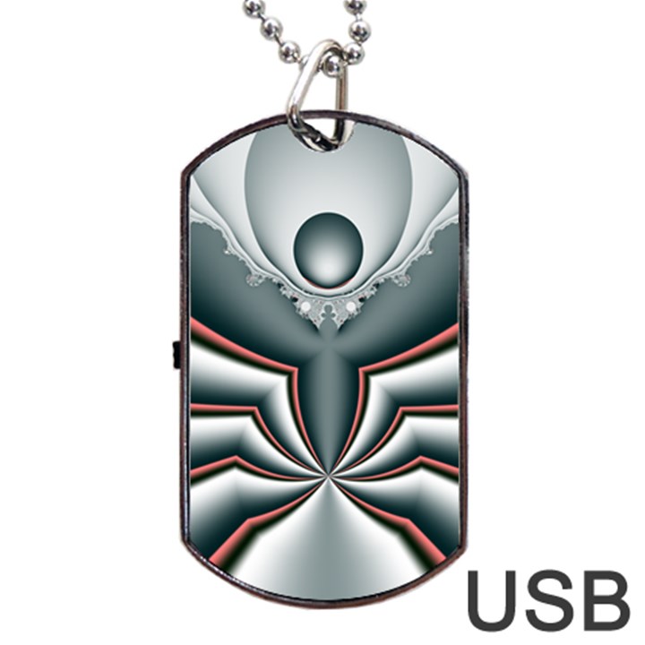 Altrosa fractal Dog Tag USB Flash (Two Sides)