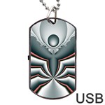 Altrosa fractal Dog Tag USB Flash (Two Sides) Back