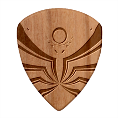 Altrosa Fractal Wood Guitar Pick (set Of 10) by dedoma