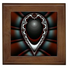 fractal eye Framed Tile