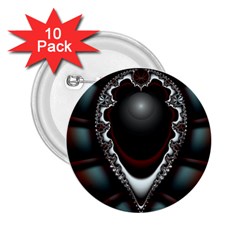 fractal eye 2.25  Buttons (10 pack) 