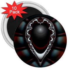 fractal eye 3  Magnets (10 pack) 