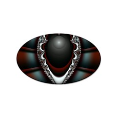 fractal eye Sticker (Oval)