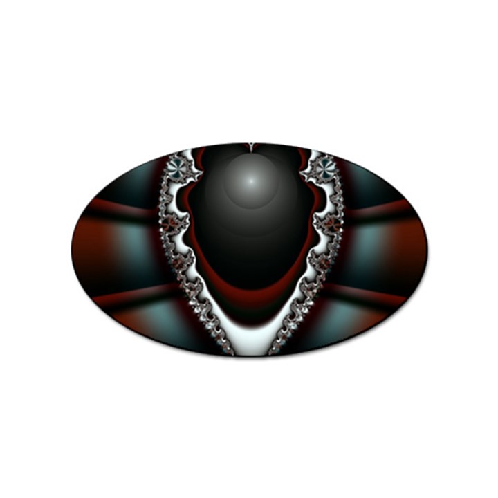 fractal eye Sticker (Oval)